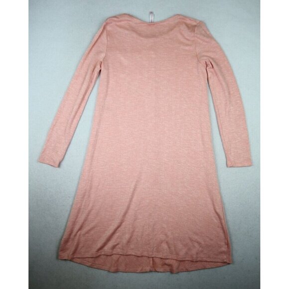 XHILARATION - GIRL'S PINK LONG SLEEVE MIDI STRETCH KNIT SWEATER DRSS - XL 14/16 - Picture 6 of 6